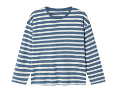 Name It china blue/cloud dancer striped top